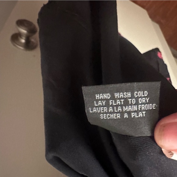 Tripp NYC Black & Red Owl Print Rockabilly Low High Studded Hem Dress Size L/12 - Picture 12 of 16